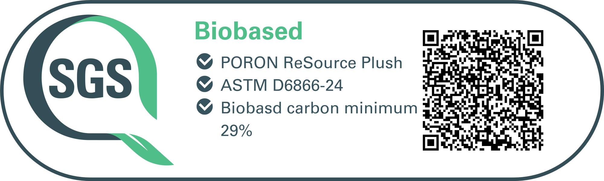PORON ReSource Plush Certification QR Code