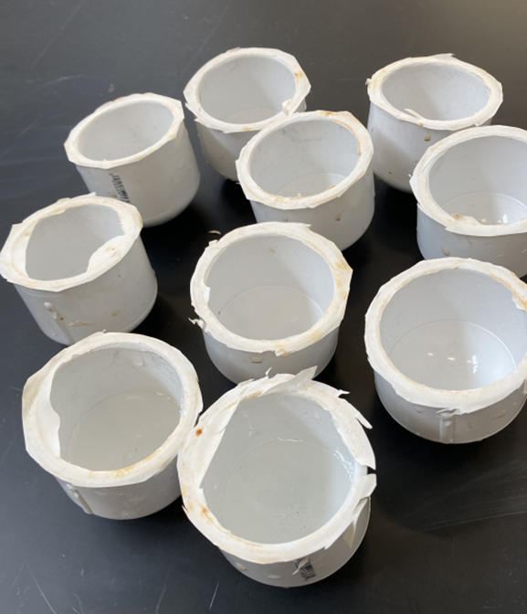 Vessels opened, showing no ingress of water